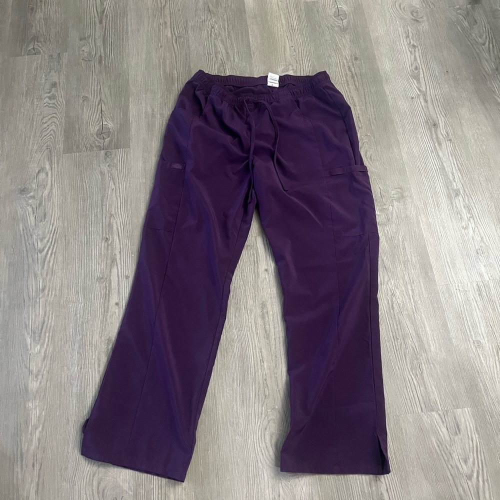 Dickies Purple Cargo Sweatpants with Drawstring Waist